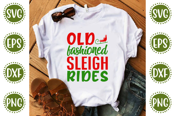 Christmas 37 Svg Design Old fashioned sleigh rides SVG SH_Tee store 