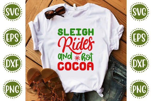 Christmas 37 Svg Design Sleigh Rides and hot cocoa SVG SH_Tee store 