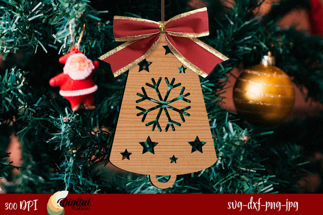 Christmas 3D Decoration Laser Cut. Christmas Tree Toys Laser Cut. SVG Evgenyia Guschina 