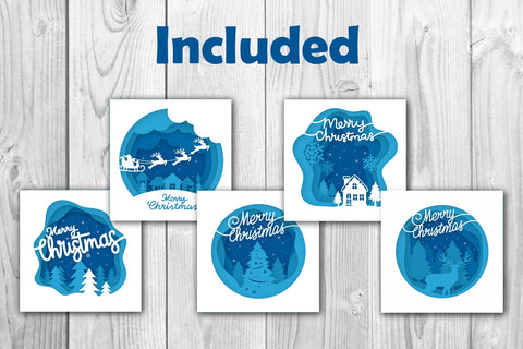 christmas 3d papercut SVG dadan_pm 