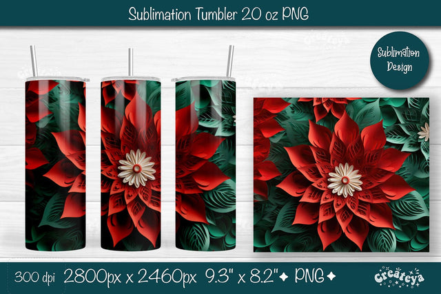 Christmas 3D Tumbler wrap png 20 Oz sublimation design Xmas Tumbler Sublimation Createya Design 