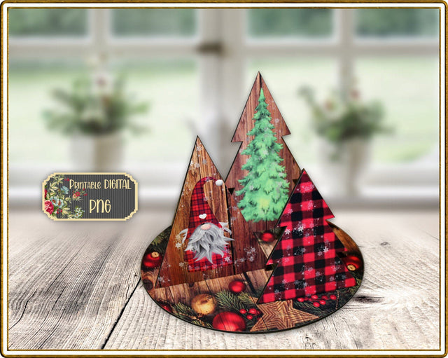 Christmas 4 piece Centerpiece PNG Sublimation Designs Sublimation Designs by Rae 