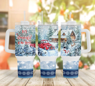 Christmas 40oz Quencher Tumbler Sublimation, It's The Most Wonderful Time Of The Year tumbler wrap, Christmas Sublimation Designs Downloads Sublimation CaldwellArt 