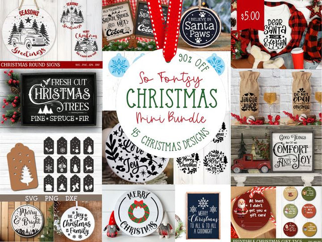 Christmas $5 Bundle Bundle So Fontsy Design Shop 