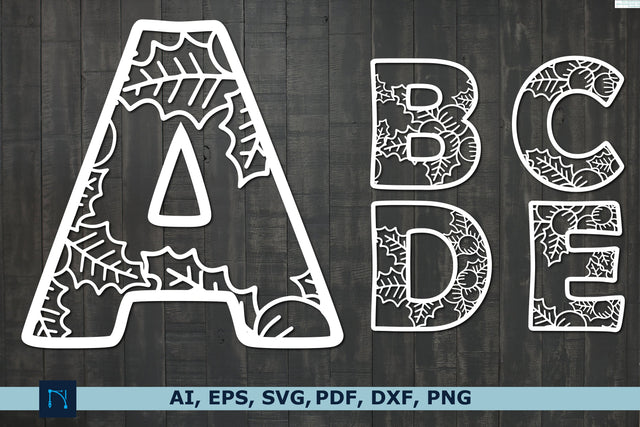 Christmas alphabet ornament SVG bundle SVG MD JOYNAL ABDIN 