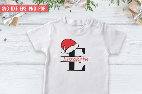 Christmas Alphabet SVG | Christmas Split Monogram SVG SVG Irina Ostapenko 