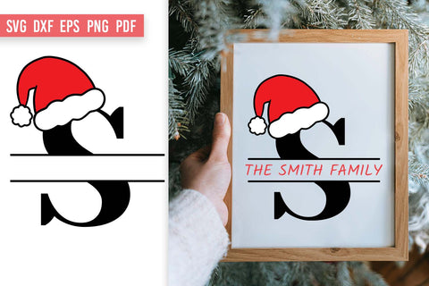 Christmas Alphabet SVG | Christmas Split Monogram SVG SVG Irina Ostapenko 
