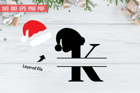 Christmas Alphabet SVG | Christmas Split Monogram SVG SVG Irina Ostapenko 