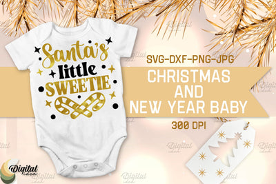 Christmas And New Year Baby. Cute Design SVG. Santa's Little Sweete SVG Evgenyia Guschina 