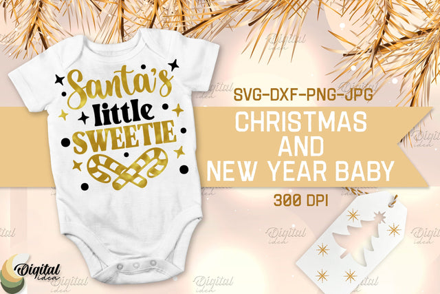 Christmas And New Year Baby. Cute Design SVG. Santa's Little Sweete SVG Evgenyia Guschina 