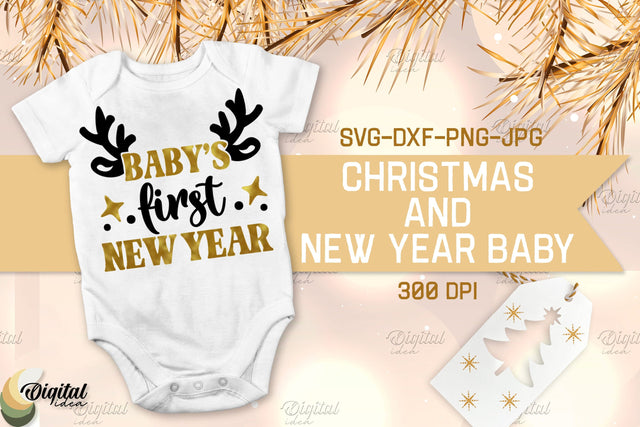 Christmas And New Year Baby. Cute Design SVG SVG Evgenyia Guschina 