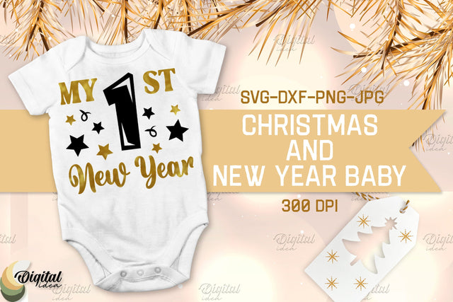 Christmas And New Year Baby. Cute Design SVG SVG Evgenyia Guschina 