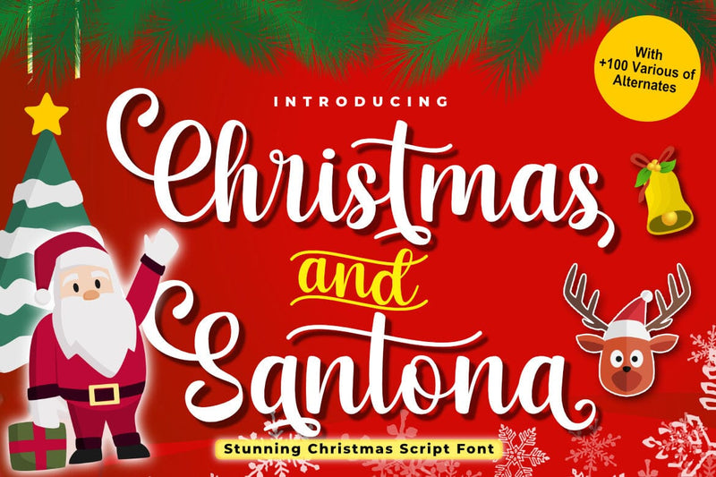 Christmas and Santona Font Madatype Studio 
