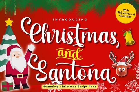 Christmas and Santona Font Madatype Studio 