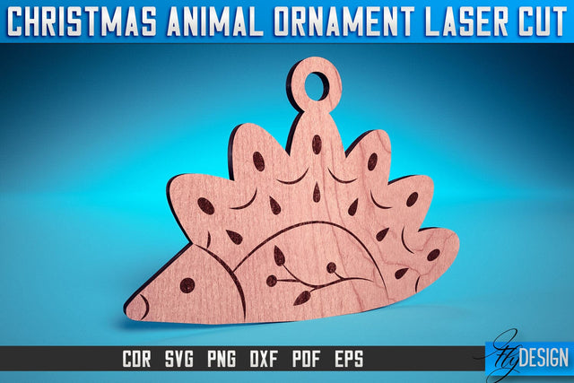 Christmas Animal Ornaments Laser Cut SVG | Christmas Ornaments Laser Cut SVG Design | CNC Files SVG Fly Design 