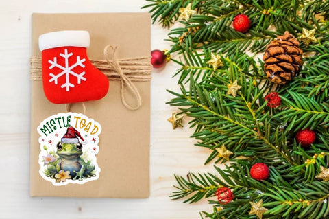 Christmas Animal Stickers Bundle Sublimation Regulrcrative 