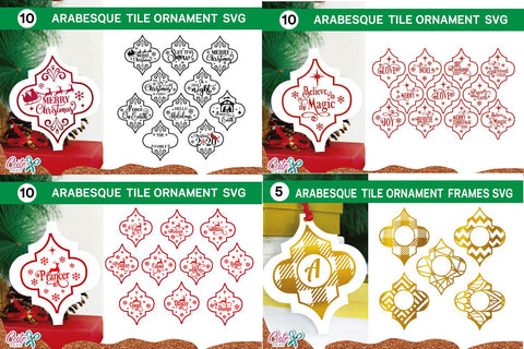 Christmas Arabesque tile svg BIG bundle1cut file SVG Cute files 