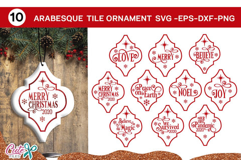 Christmas Arabesque tile svg bundle cut file SVG Cute files 