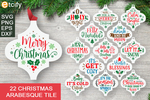 Christmas Arabesque Tile SVG Bundle SVG etcify 