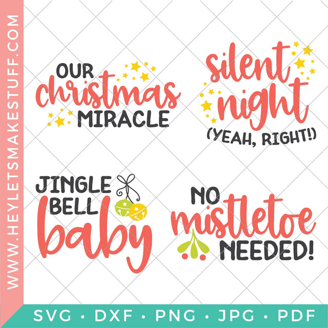 Christmas Baby Bundle SVG Hey Let's Make Stuff 