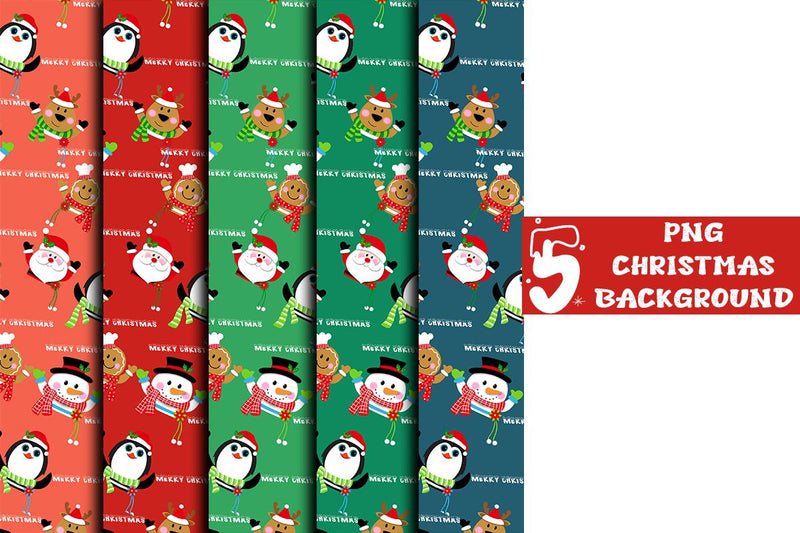 Christmas Background Digital Pattern Ethnic Touch 