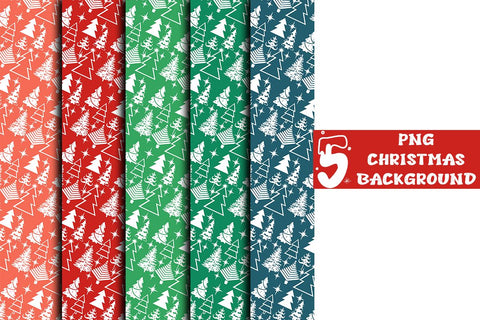 Christmas Background Digital Pattern Ethnic Touch 