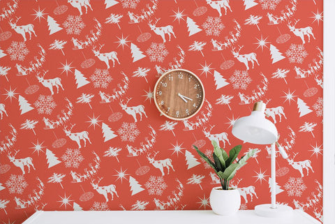Christmas Background Digital Pattern Ethnic Touch 