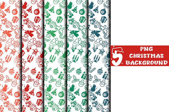 Christmas Background Digital Pattern Ethnic Touch 