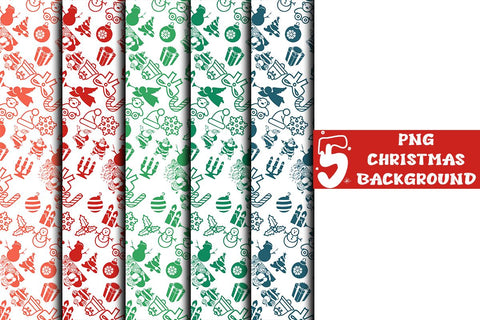 Christmas Background Digital Pattern Ethnic Touch 