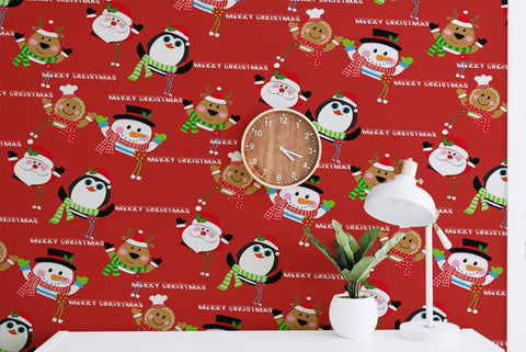 Christmas Background Digital Pattern Ethnic Touch 