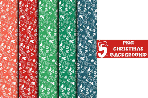 Christmas Background Digital Pattern Ethnic Touch 