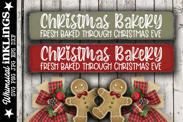 Christmas Bakery SVG SVG Whimsical Inklings 