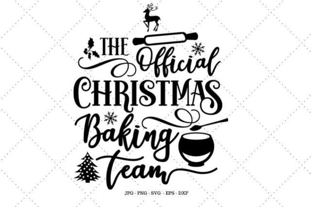 Christmas Baking, Baking Svg, Holiday Baking, Holiday Baking Team, Christmas Cookies, Christmas Svg Saying SVG SVG Digital Designer 