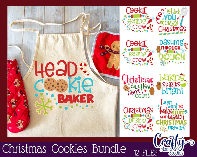 Christmas Baking Bundle - Christmas Cookies Svg SVG Crafty Mama Studios 
