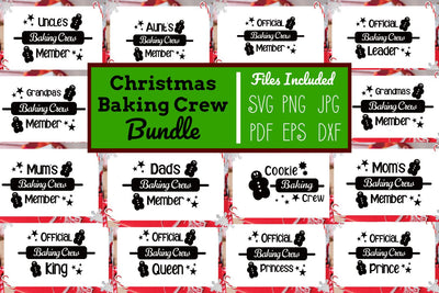 Christmas Baking Crew Bundle SVG | Christmas SVG | Baking SVG Angel Lynne Designs 