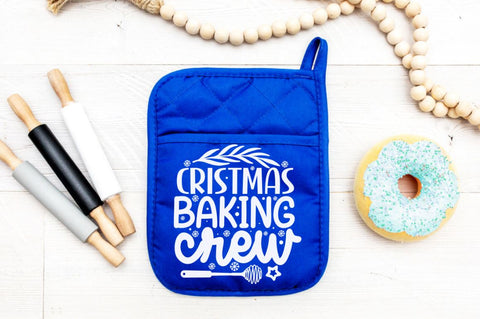 Christmas baking crew, Christmas pot Holder SVG SVG DESIGNISTIC 