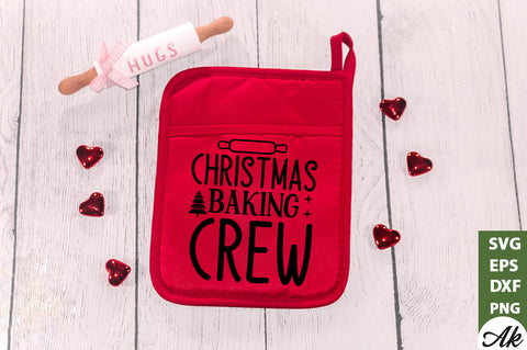 Christmas baking crew Pot Holder SVG SVG akazaddesign 