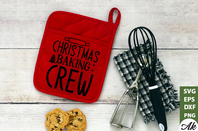 Christmas baking crew Pot Holder SVG SVG akazaddesign 