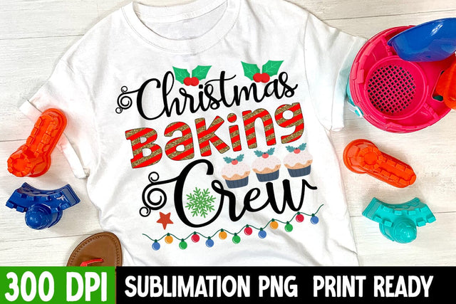 Christmas Baking Crew Sublimation Design , Christmas Baking Crew SVG PNG Sublimation BlackCatsMedia 