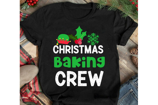 Christmas Baking Crew SVG Cut File, Christmas Baking Crew Sublimation Design, Christmas SVG Cut File, Christmas SVG Quotes, Merry Christmas SVG Design, Christnmas Sublimation PNG SVG BlackCatsMedia 