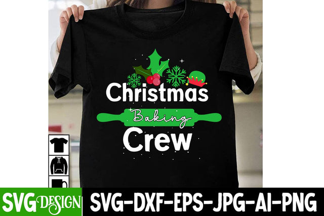 Christmas Baking Crew SVG Cut File, Christmas Baking Crew Sublimation Design PNG, Christmas SVG Cut File, Christmas SVG Quotes, Merry Christmas SVG Design, Christnmas Sublimation PNG SVG BlackCatsMedia 
