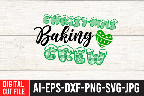 Christmas Baking Crew SVG Cut File SVG BlackCatsMedia 