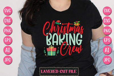 Christmas Baking Crew SVG Cut File SVG Newmockups 
