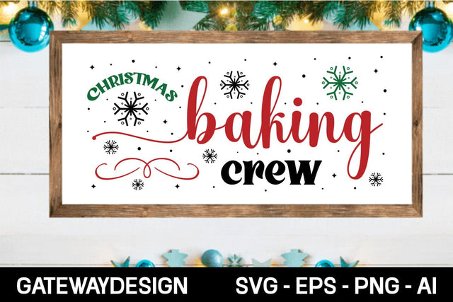 Christmas Baking Crew Svg Design SVG designmaster24 