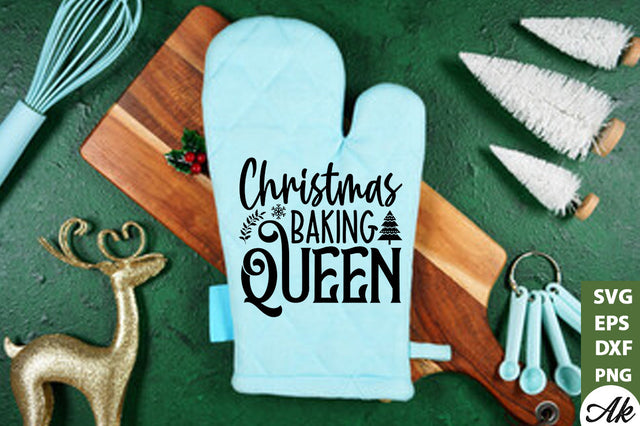 Christmas baking queen Pot Holder SVG SVG akazaddesign 