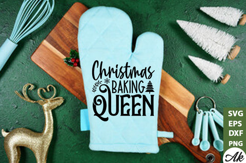 Christmas baking queen Pot Holder SVG SVG akazaddesign 