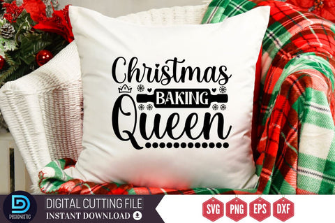 Christmas baking queen SVG, Christmas baking queen SVG DESIGNISTIC 