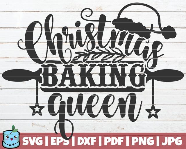 Christmas Baking Queen SVG MintyMarshmallows 