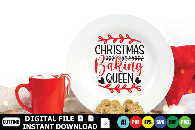 Christmas Baking Queen SVG Shahin alam 