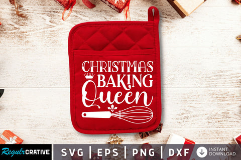Christmas baking queen SVG SVG Regulrcrative 